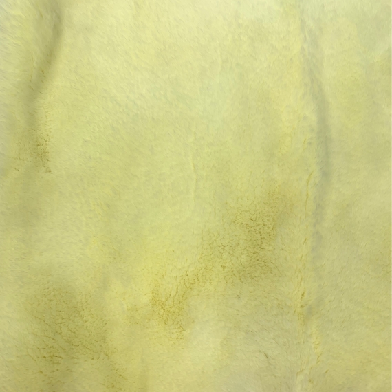 Пластина из кролика рекс Желтая