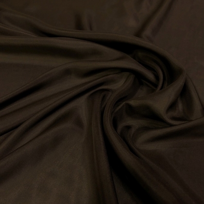 Ткань подкладочная креп коричневый Cavalleri